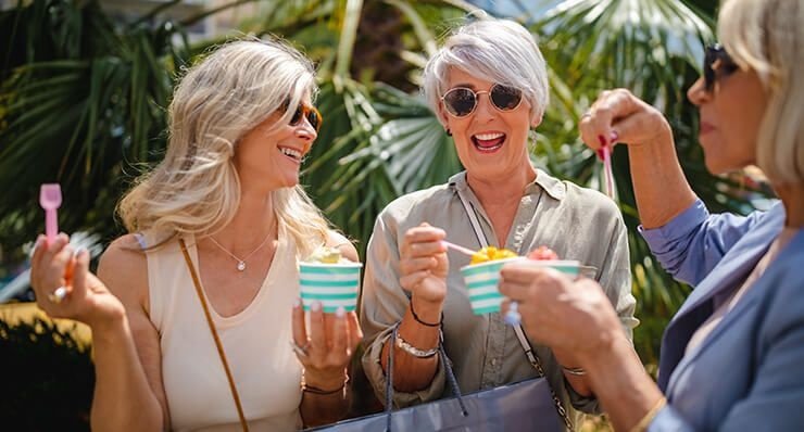 why cape coral is a great place to retire royal shell real estate why cape coral great place to retire friends eat ice cream together
